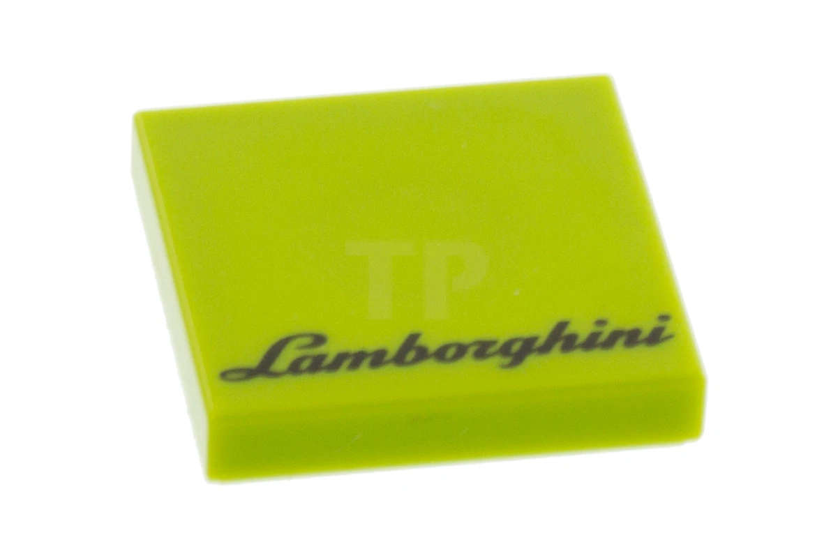 LEGO&reg; 6302568 - 3068pb1341 - Tile 2 x 2 with Groove with 'Lamborghini' Pattern