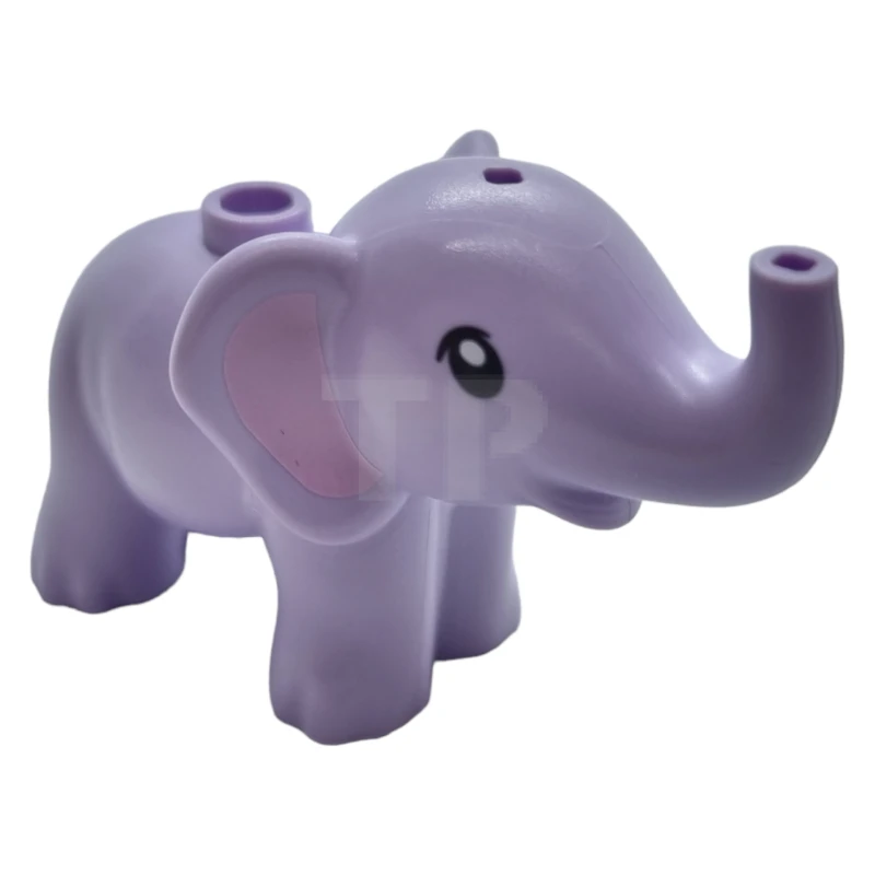 LEGO&reg; 6301609 - 67153pb01 - Elephant, Friends, Baby with Bright Pink Ears Pattern