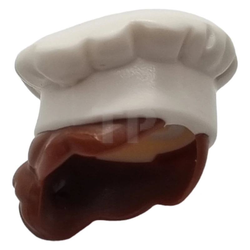 LEGO&reg; 6574492 - 31895pb01 - Headgear Minifig, Cook's (Toque) with Hair in Bun