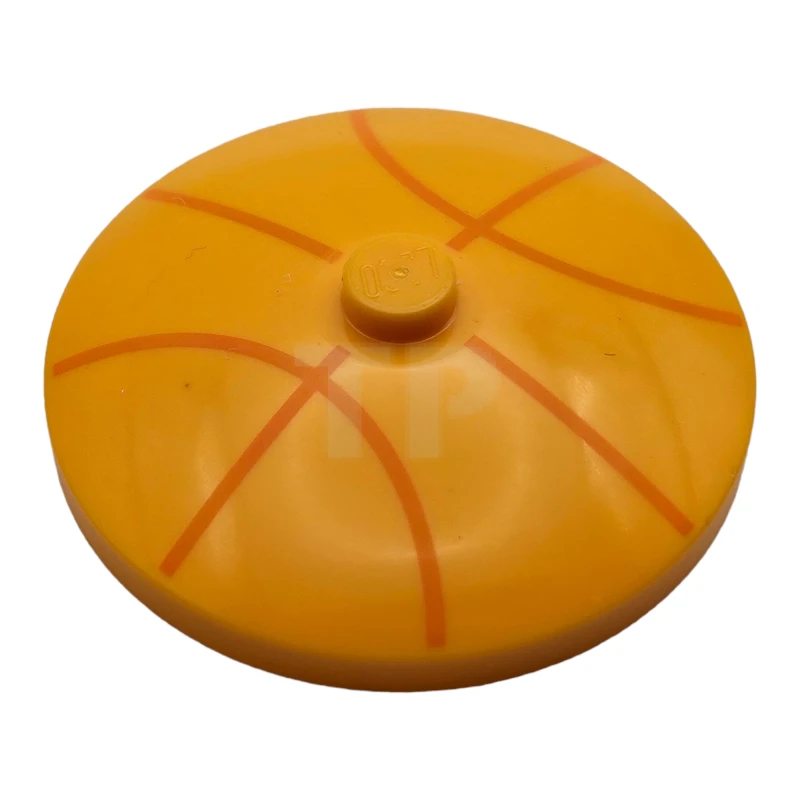 LEGO&reg; 6227121 - 3960pb060 - Ciotola 4 x 4 rovesciata con linee di pallacanestro