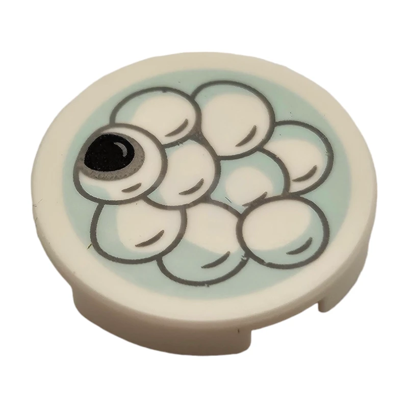 LEGO&reg; 6257971 - 14769pb254 - Tile 2 x 2 Round with Bottom O and Food Pattern