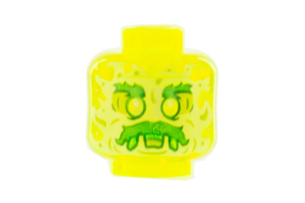 LEGO&reg; 6324145 - 28621pb0013 - Head Minifig with Alien Ghost Clown Pattern