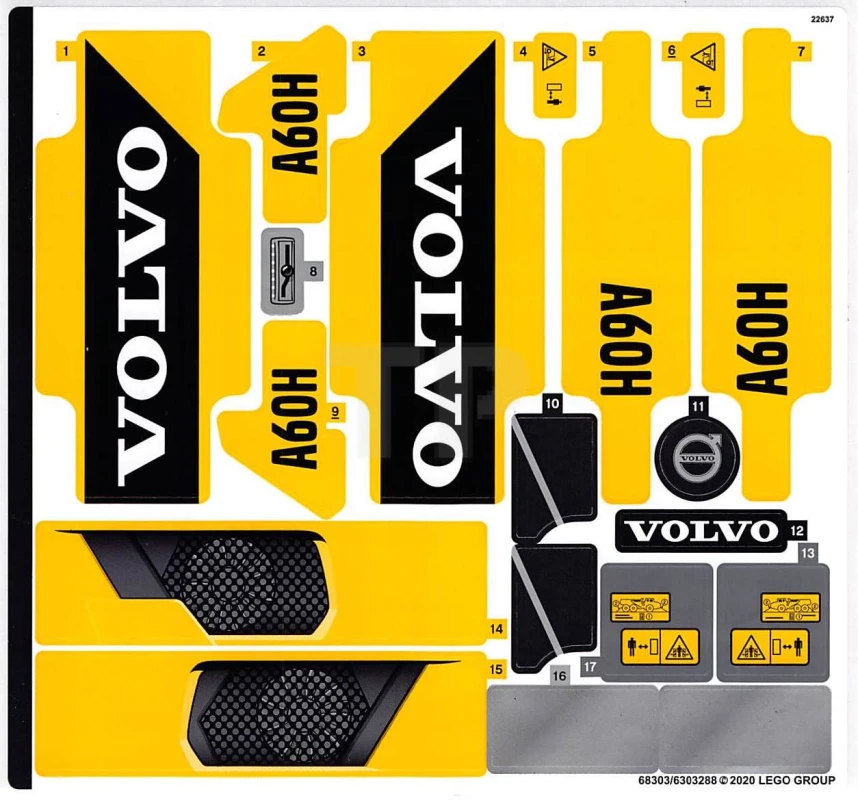 LEGO&reg;  - Sticker for Set 42114