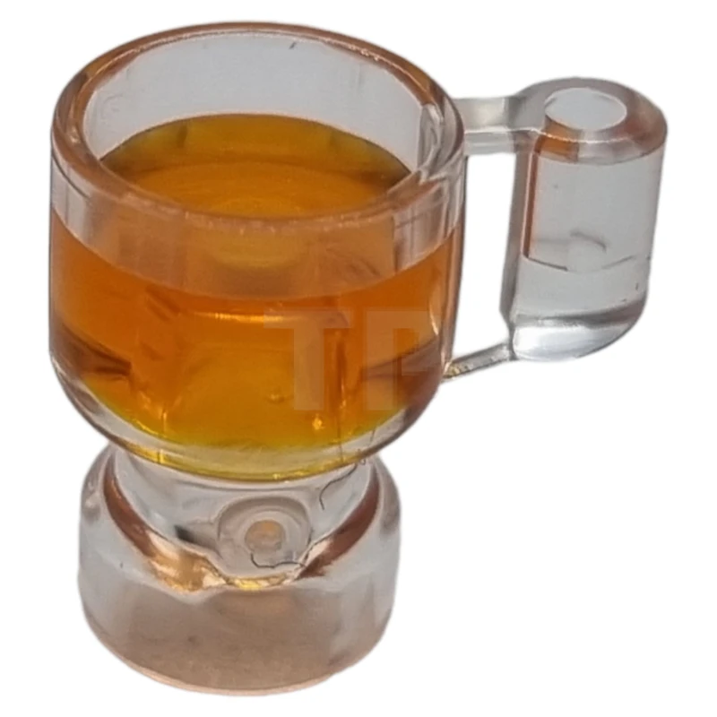 LEGO&reg; 6514376 - 68495pb01 - Minifigure, Utensil Stein / Cup with Trans-Orange Drink Pattern