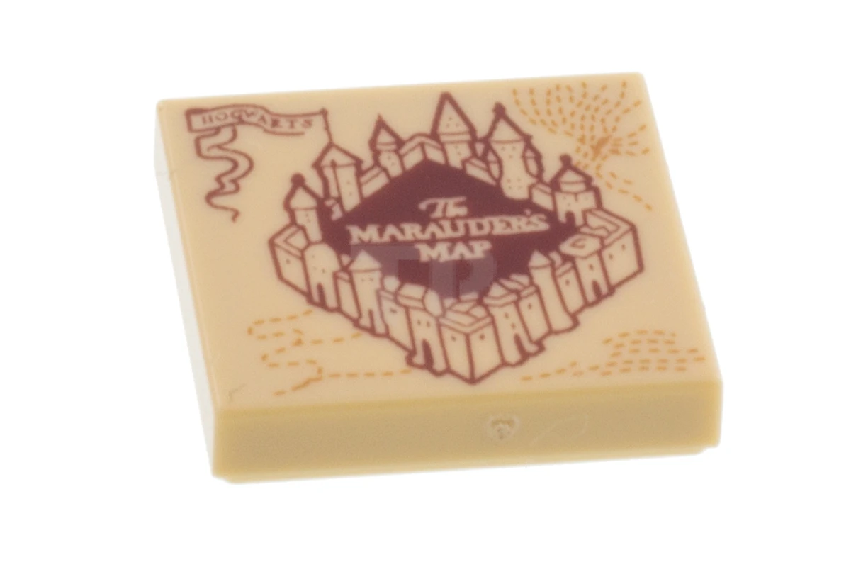 LEGO&reg; 6345927 - 3068pb1417 - Tile 2 x 2 with Marauder's Map Pattern