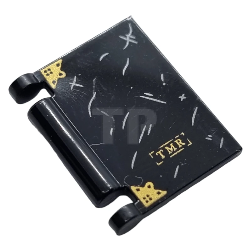 LEGO&reg; 24093pb031 - 6314818 - Book Cover with Corner Trim and Scratches Pattern (Tom Riddle's Diary)