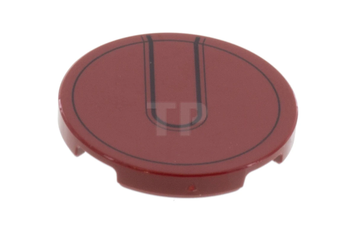 LEGO&reg; 6311479 - 67095pb003 - Tile 3 x 3 Round with Iron Man Helmet Pattern