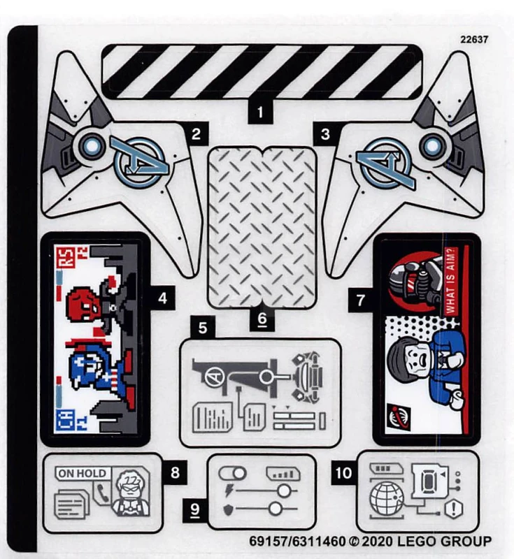 LEGO&reg; 6311460 - Autocollant pour l'ensemble 76166