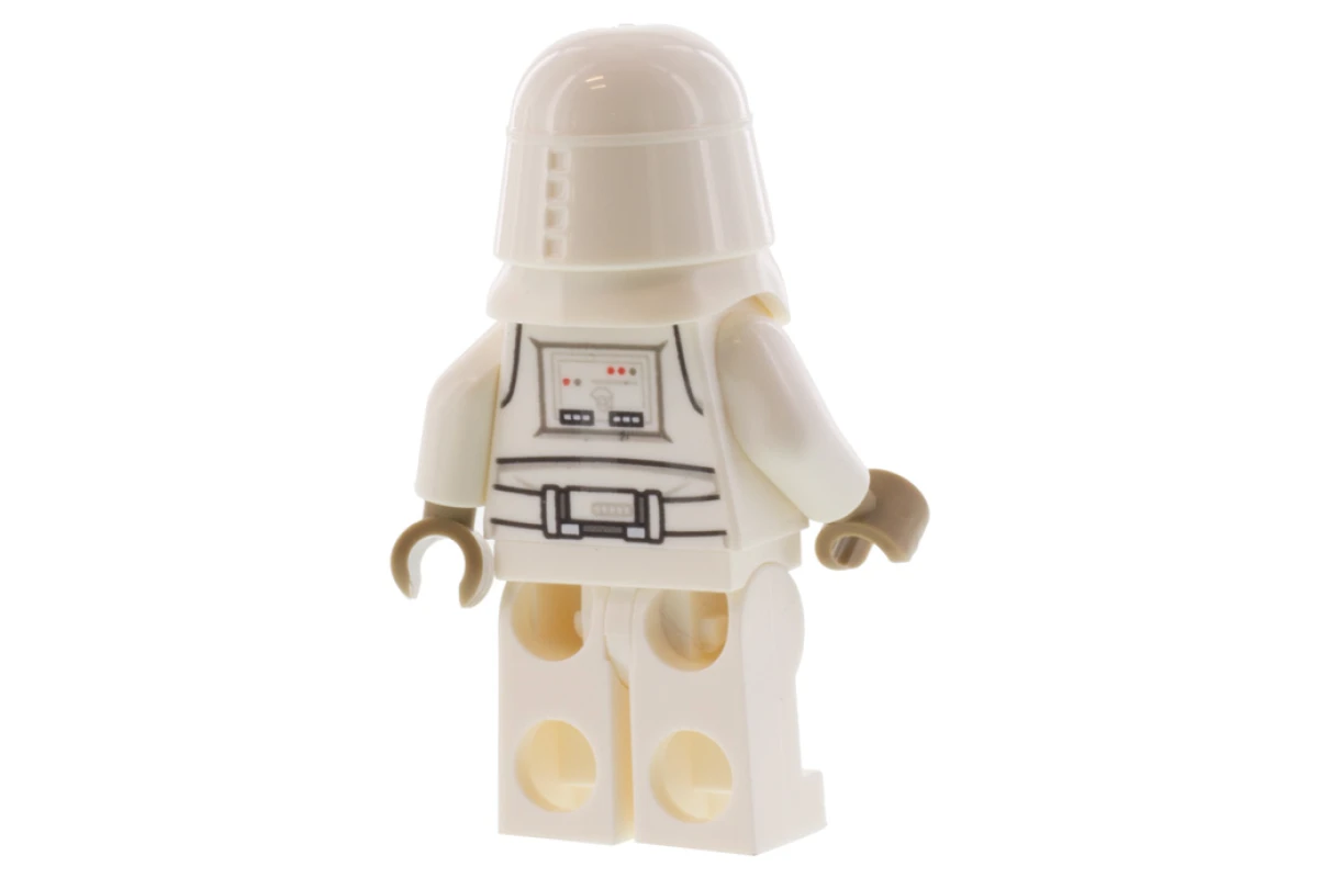 LEGO&reg; sw1102 Snowtrooper, bedrukte benen, donkerbruine handen, frons