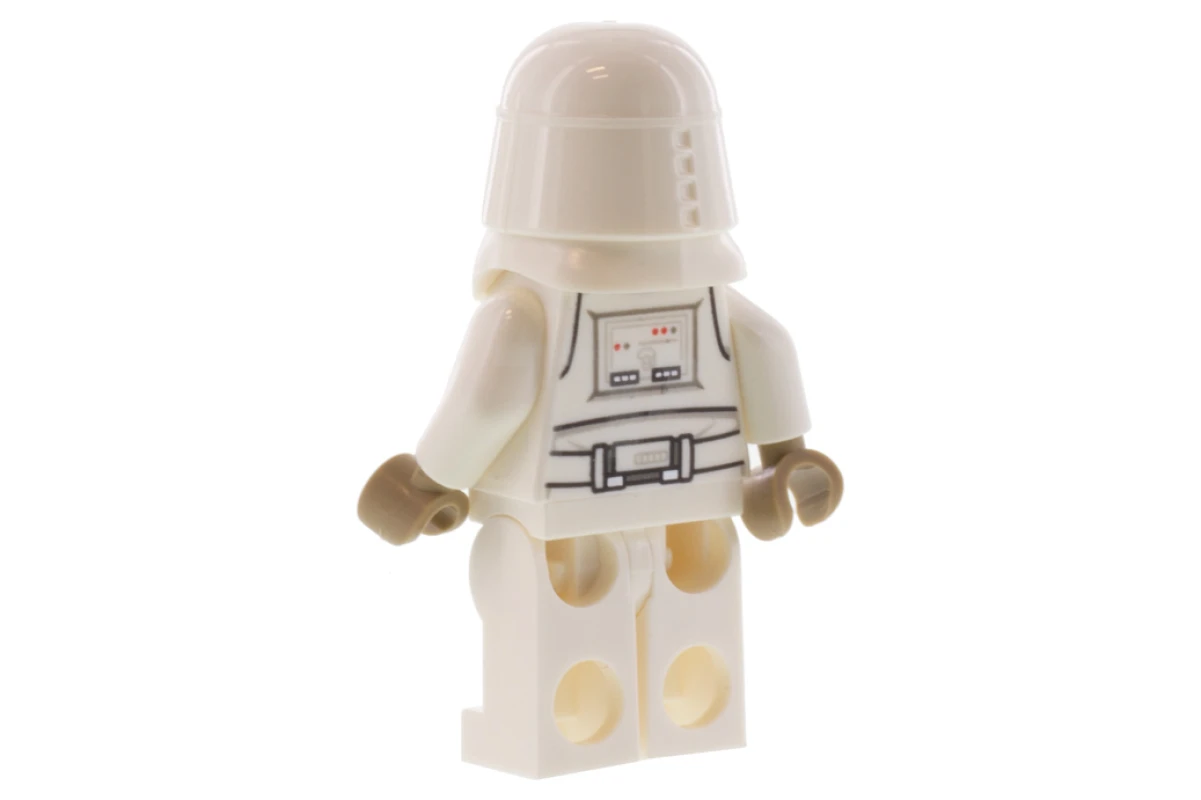LEGO&reg; sw1102 Snowtrooper, bedrukte benen, donkerbruine handen, frons