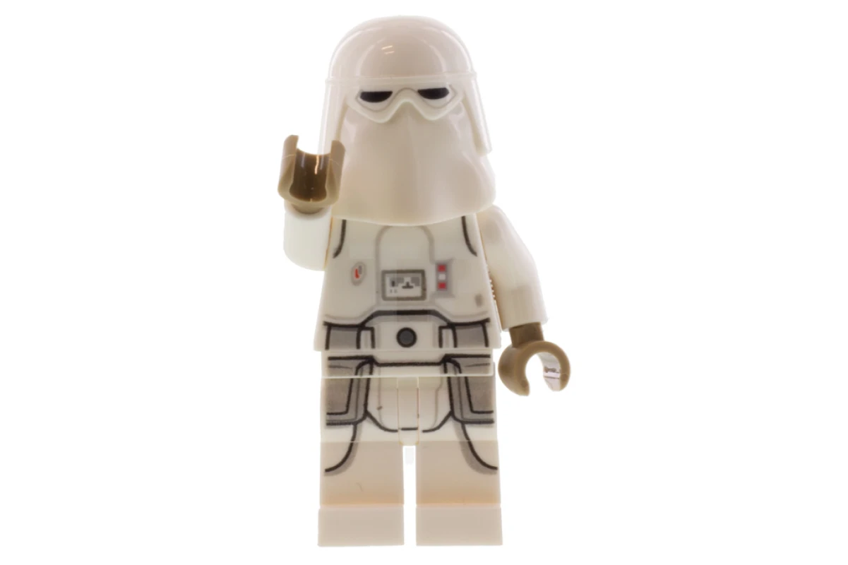 LEGO&reg; sw1102 Snowtrooper, bedrukte benen, donkerbruine handen, frons