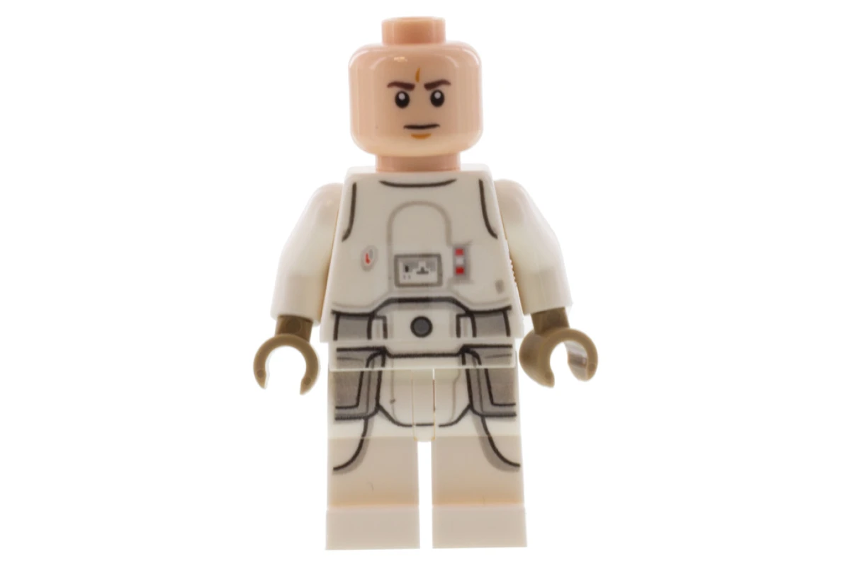 LEGO&reg; sw1102 Snowtrooper, bedrukte benen, donkerbruine handen, frons