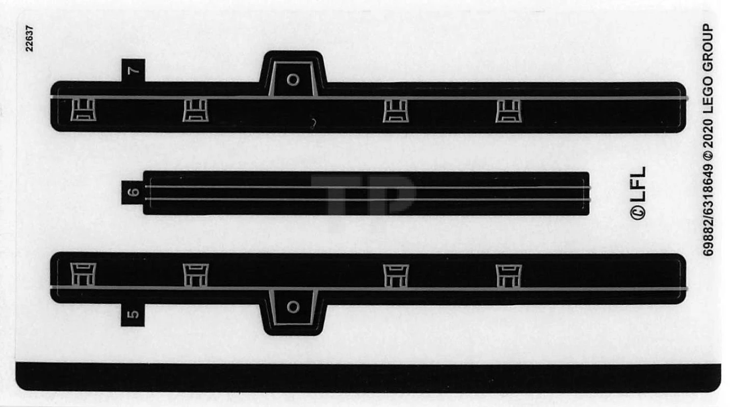 LEGO&reg; 6318649 - Autocollant pour l'ensemble 75275 - Feuille 2