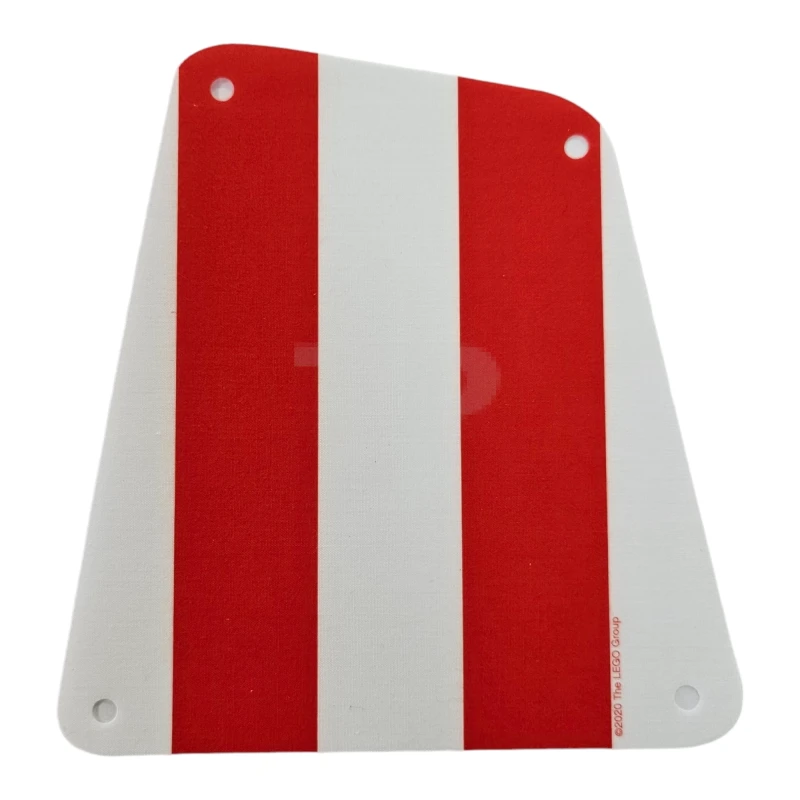 LEGO&reg; 6314373 - 69264 - Vela de tela 19 x 17 con dibujo de rayas gruesas rojas