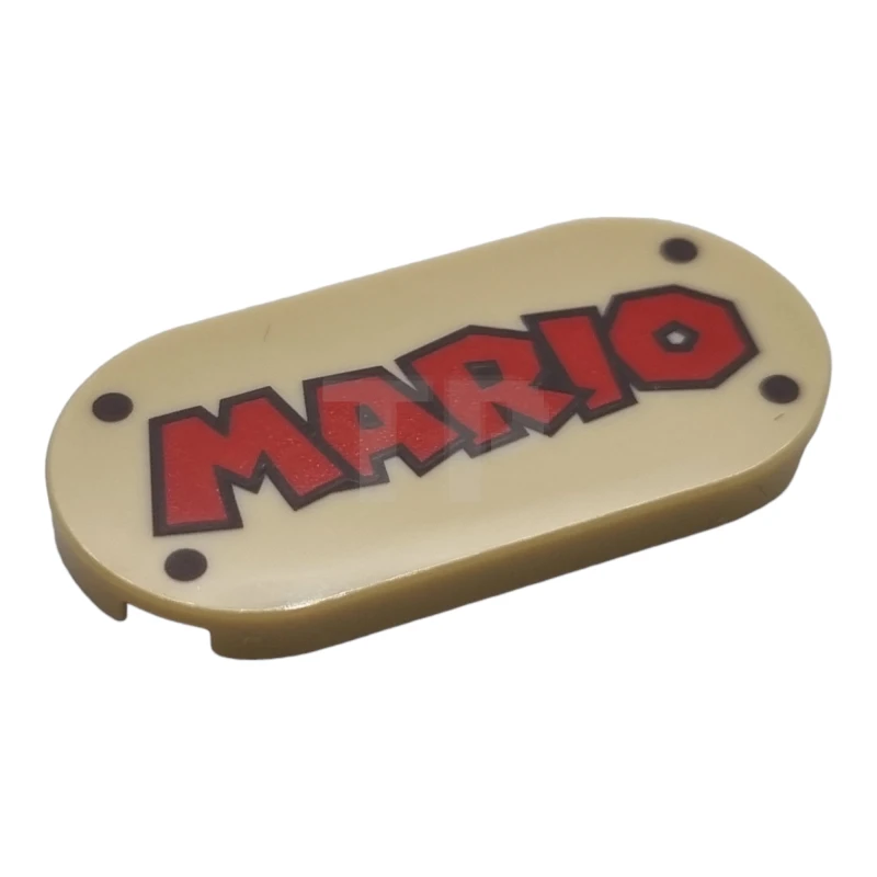 LEGO&reg; 6309029 - 66857pb002 - Carreau 2 x 4 ovale avec motif 'MARIO