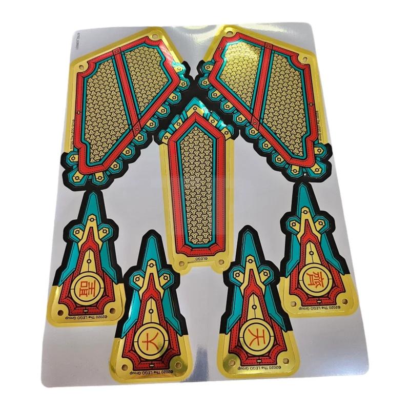 LEGO&reg; 80012pls01 - 6299251 - Plastic Monkey King Mech Flags and Skirts, Sheet of 7