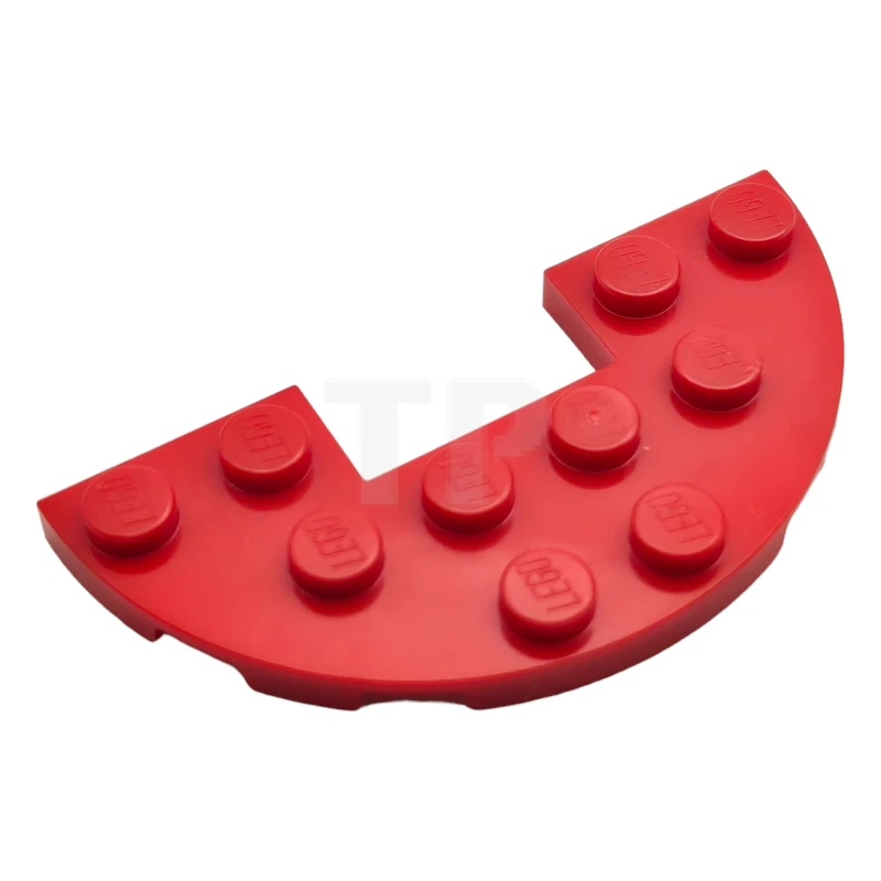 LEGO&reg; 6295298 - 18646 - Plate 3 x 6 Half Round with 1 x 2 Cutout