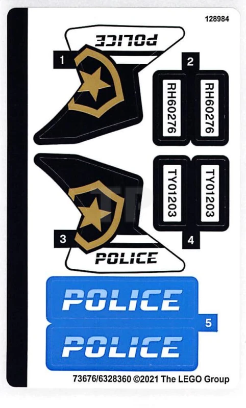 LEGO&reg; 6328360 - Sticker for Set 60276