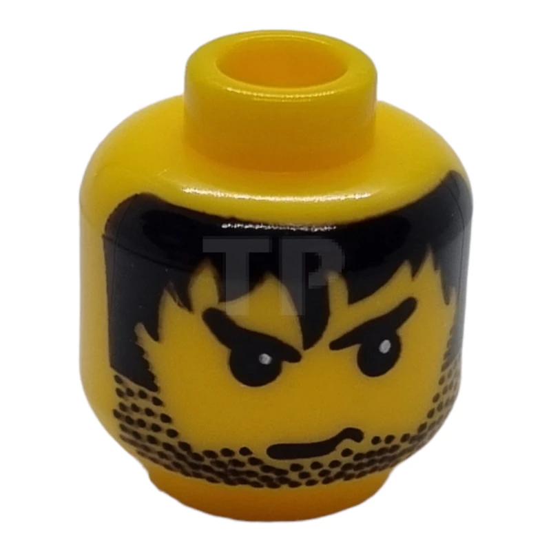 LEGO&reg; 4187301 - 3626bpx133 - Head Minifig with Stubble and Messy Hair Pattern