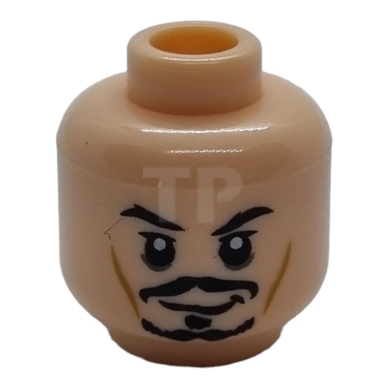 LEGO&reg; 4619544 - 3626bpb0559 - Head Minifig with Smile / Scared Pattern (Dual Sided - Jack Sparrow)