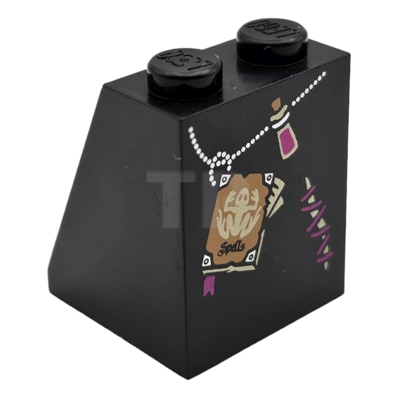 LEGO&reg; 6045501 - 3678bpb020 - Pendiente 65° 2 x 2 x 2 con Patrón de Robe (Bruja)