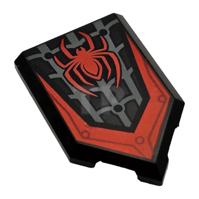 LEGO&reg; 6329748 - 22385pb209 - Fliese 2 x 3 Fünfeck mit Spinnen- und Netzmuster