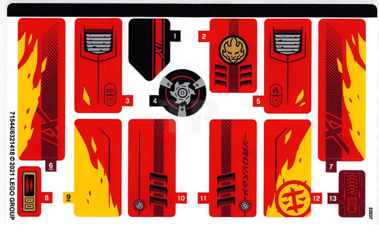 LEGO&reg; 6321418 - Sticker for Set 71737