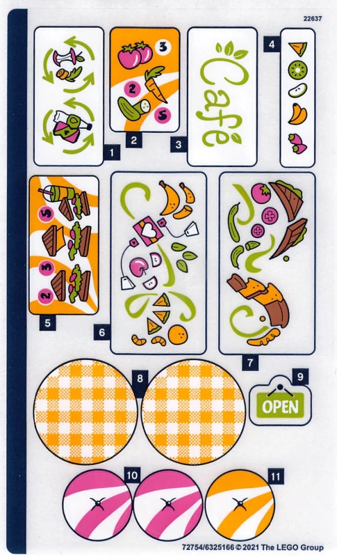 LEGO&reg; 6325166 - Sticker for Set 41444