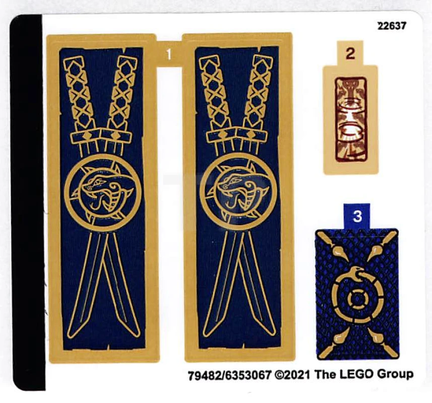 LEGO&reg; 6353067 - Aufkleber für Set 71735