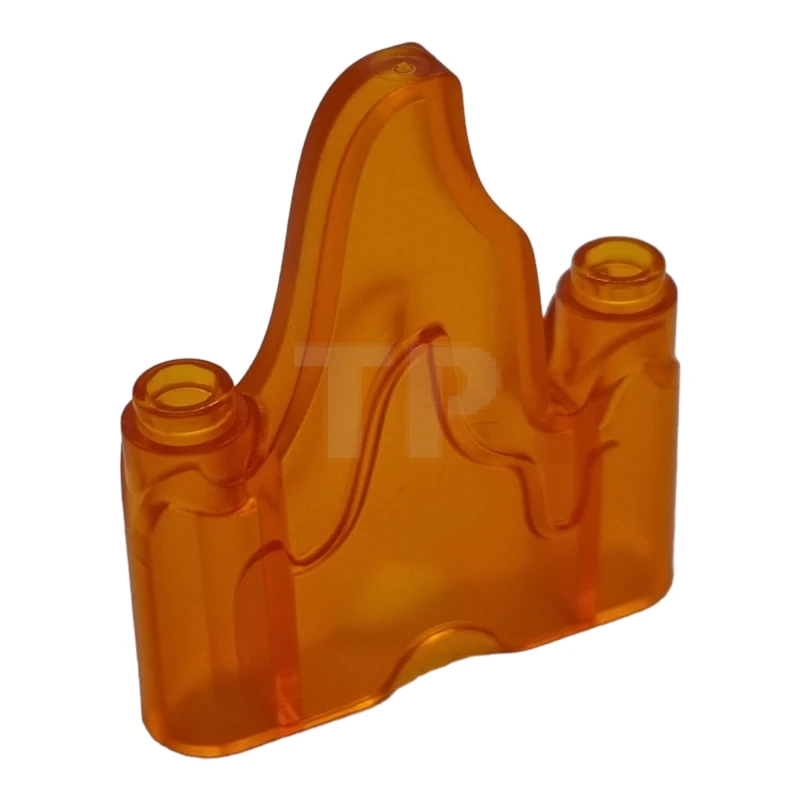 LEGO&reg; 6514402 - 70880 - Wave Rounded 1 x 4 mit 2 Noppen an den Enden (Flame, Rock)