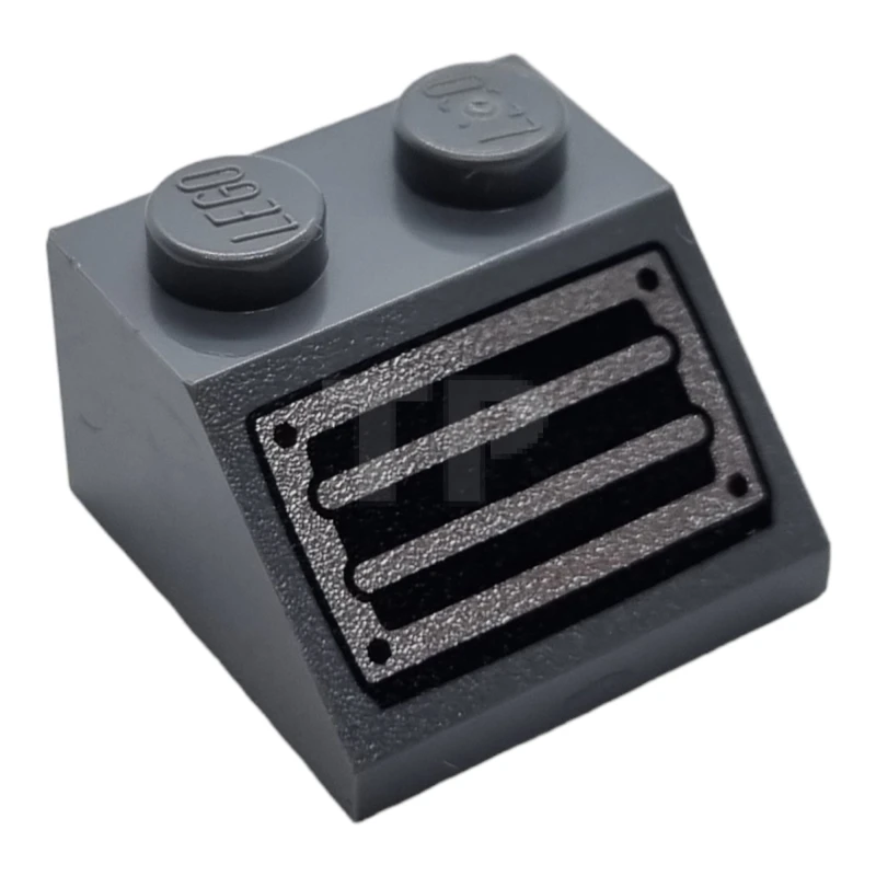 LEGO&reg; 6329592 - 3039pb141 - Slope 2 x 2 - 45° with Grille and Rivets Pattern