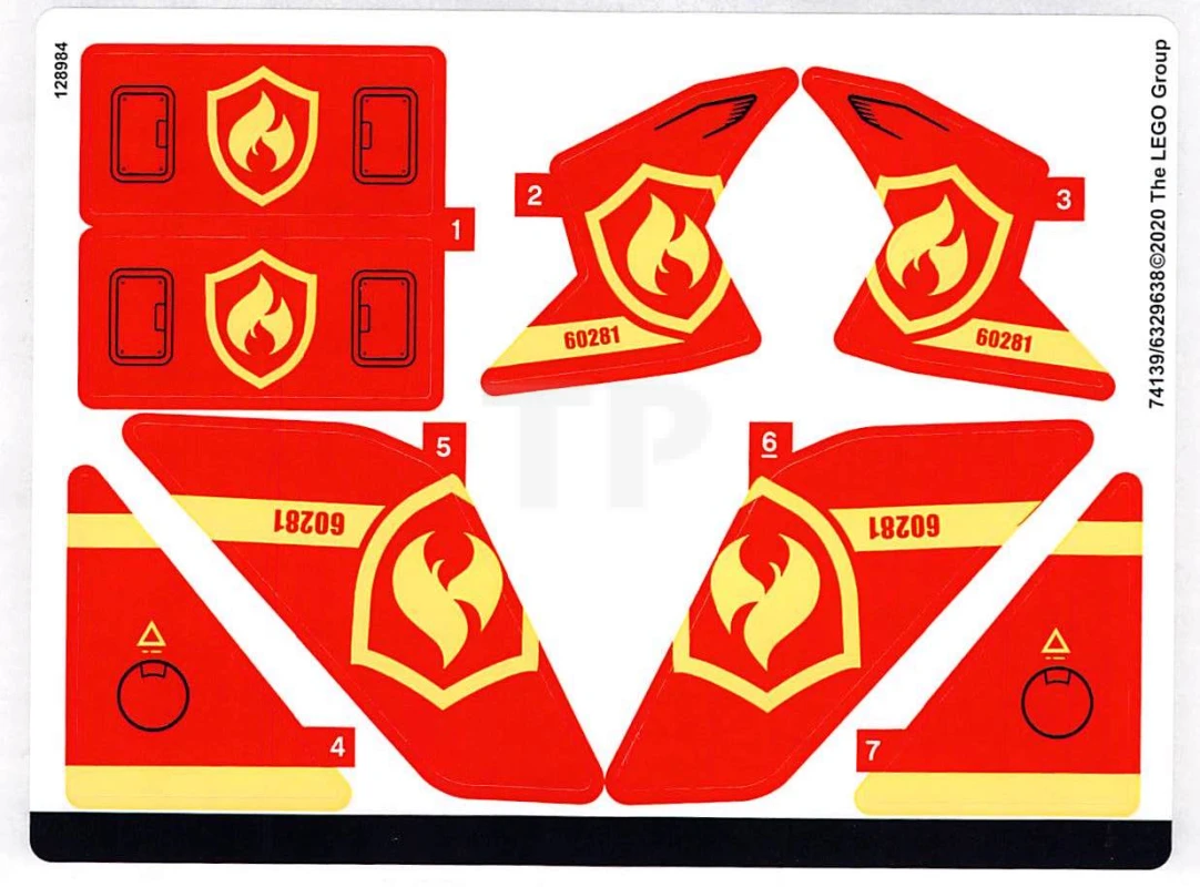 LEGO&reg; 6329638 - Sticker for Set 60281