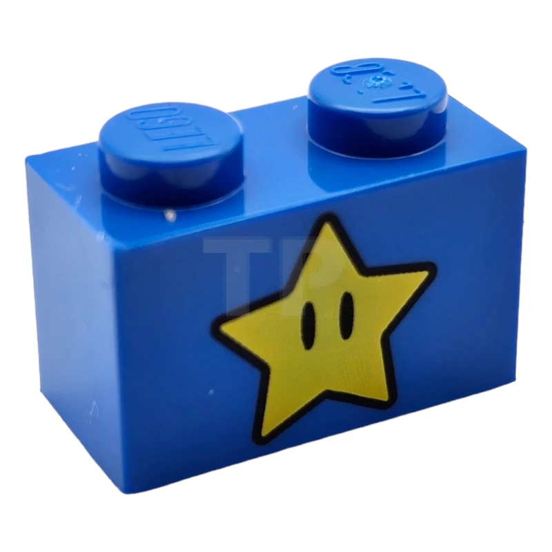 LEGO&reg; 6334673 - 3004pb216 - Mattone 1 x 2 con motivo a stella