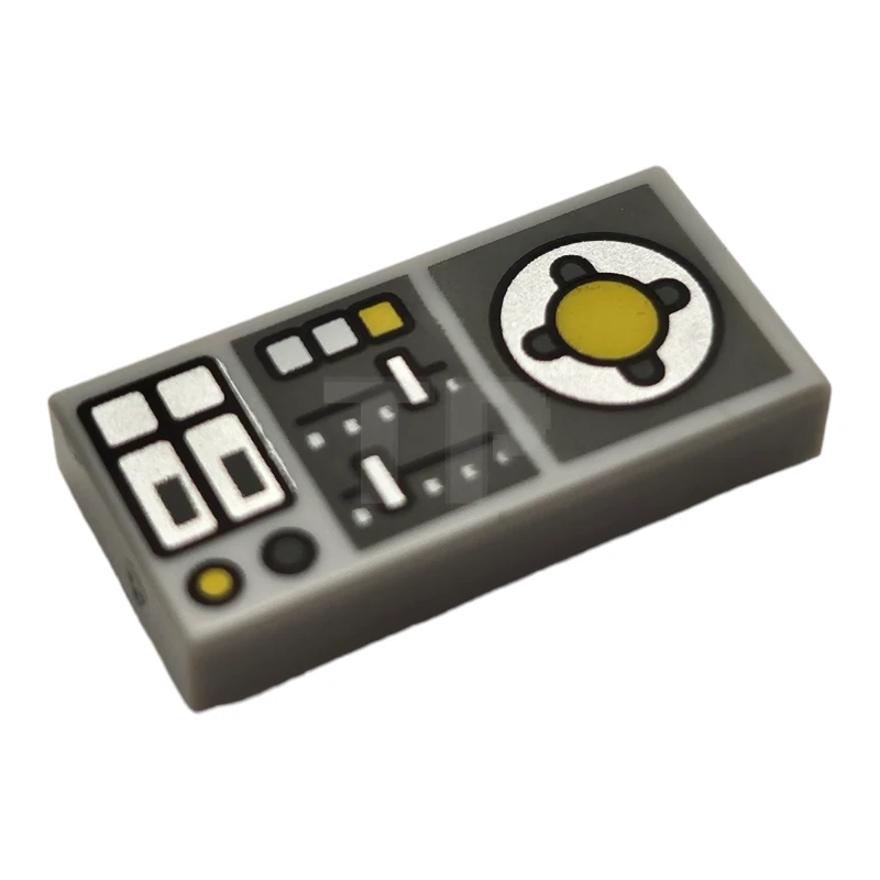 LEGO&reg; 6329662 - 3069pb0847 - Tile 1 x 2 with Vehicle Control Panel Pattern