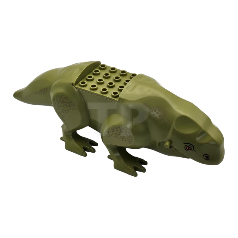 LEGO&reg; 6308162 - 16875pb02 - Dewback Body, Claws and Short Tail with Eyes and Nostrils and Leg Spots Pattern 2