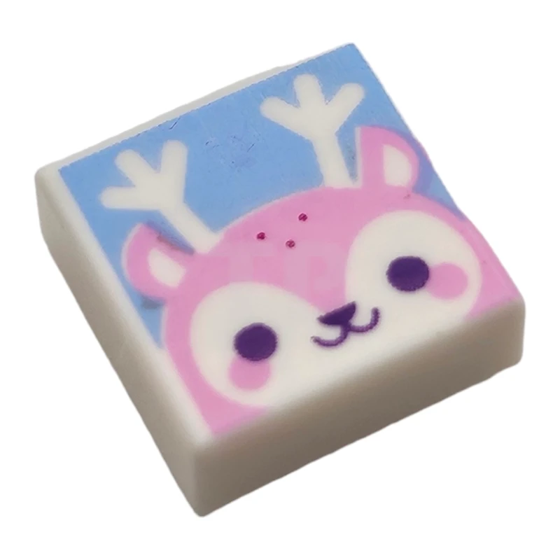 LEGO&reg;  - 3070pb188 - Carreau 1 x 1 avec motif de visage de renne.