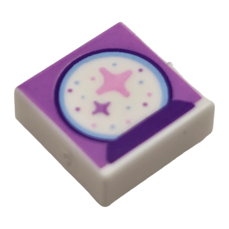 LEGO&reg;  - 3070pb198 - Carreau 1 x 1 avec motif boule de cristal.