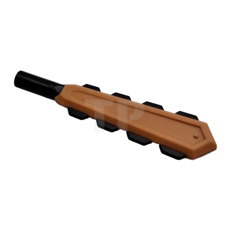 LEGO&reg; 6319590 - 69944pb01 - Minifigure, Weapon Macuahuitl, Club with Black Handle and Blades Pattern