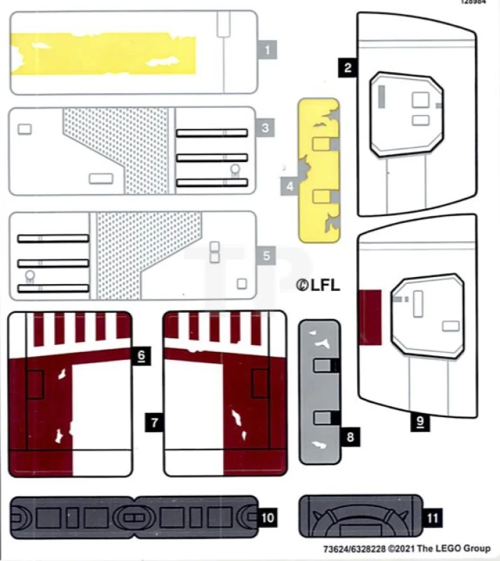 LEGO&reg; 6328228 - Sticker for Set 75301