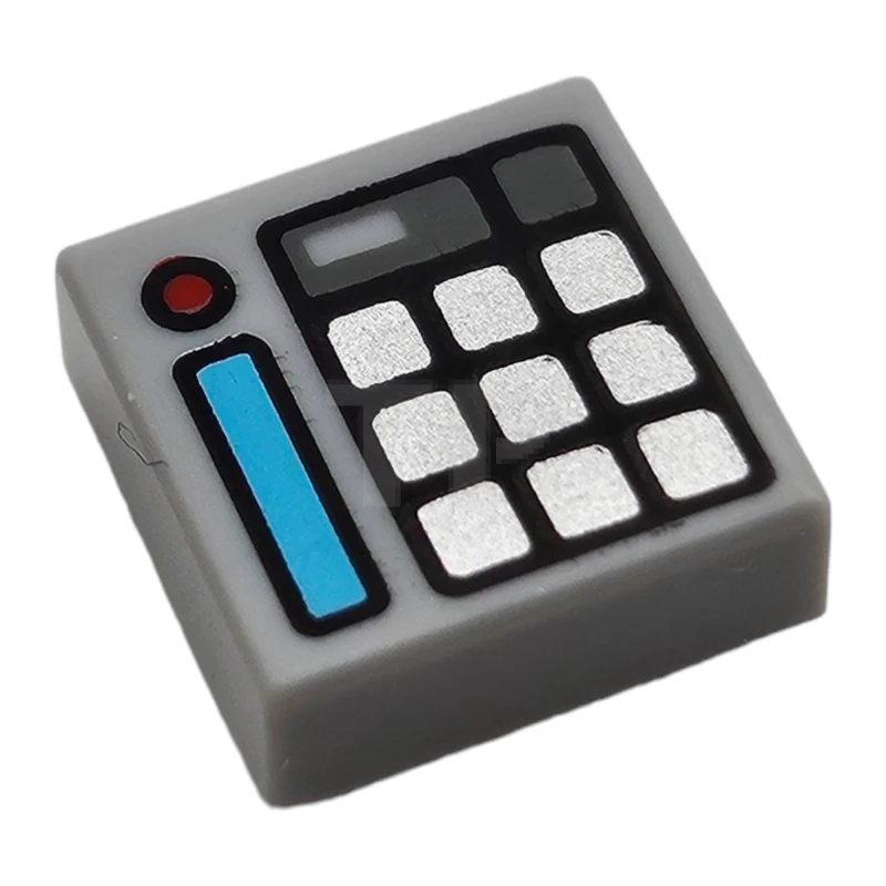 LEGO&reg; 6329583 - 3070pb174 - Carreau 1 x 1 avec motif de calculatrice.