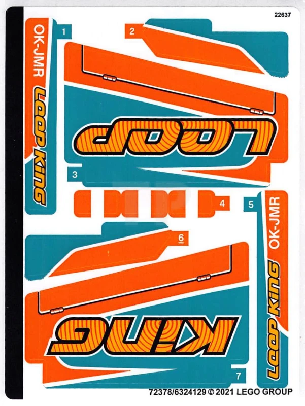 LEGO&reg;  - Sticker for Set 42117