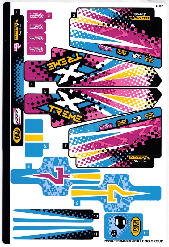 LEGO&reg;  - Sticker for Set 42124