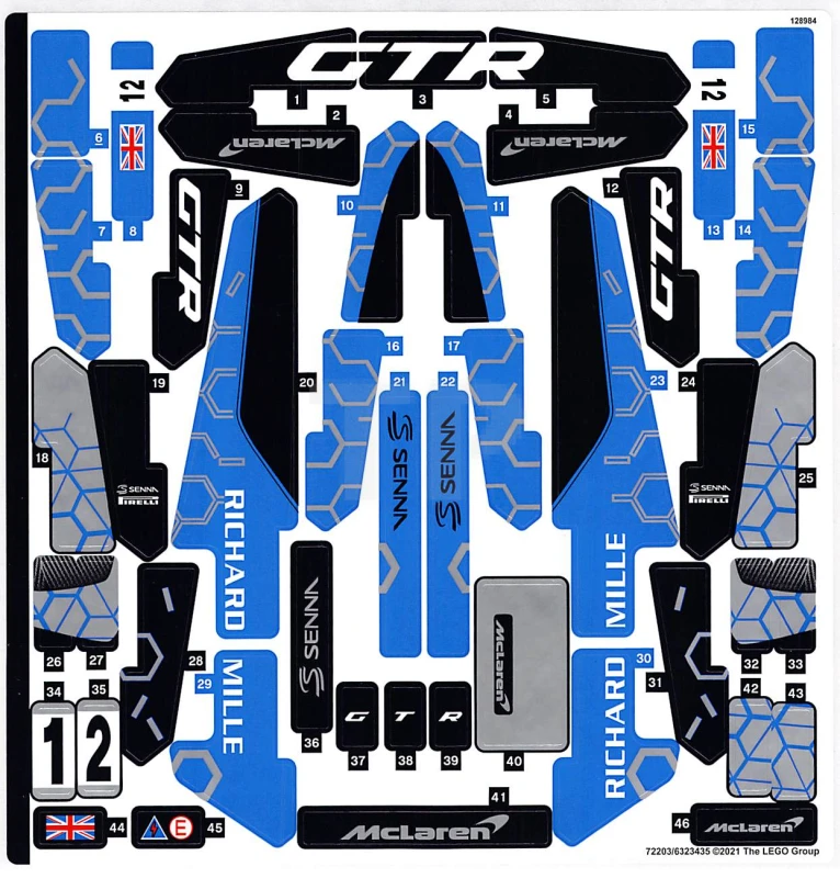 LEGO&reg;  - Sticker for Set 42123