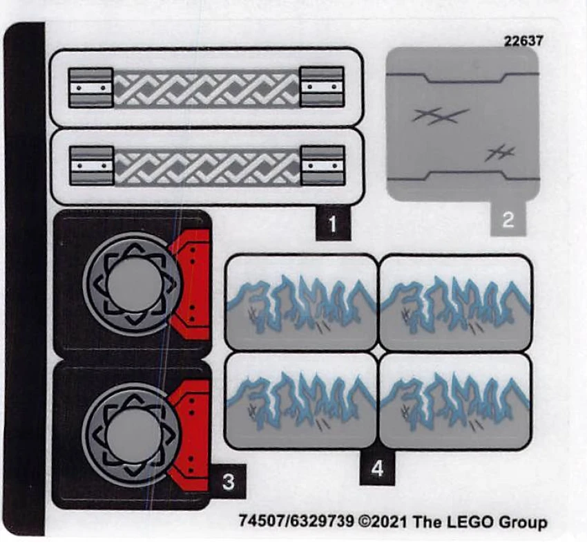 LEGO&reg; 6329739 - Autocollant pour l'ensemble 76169