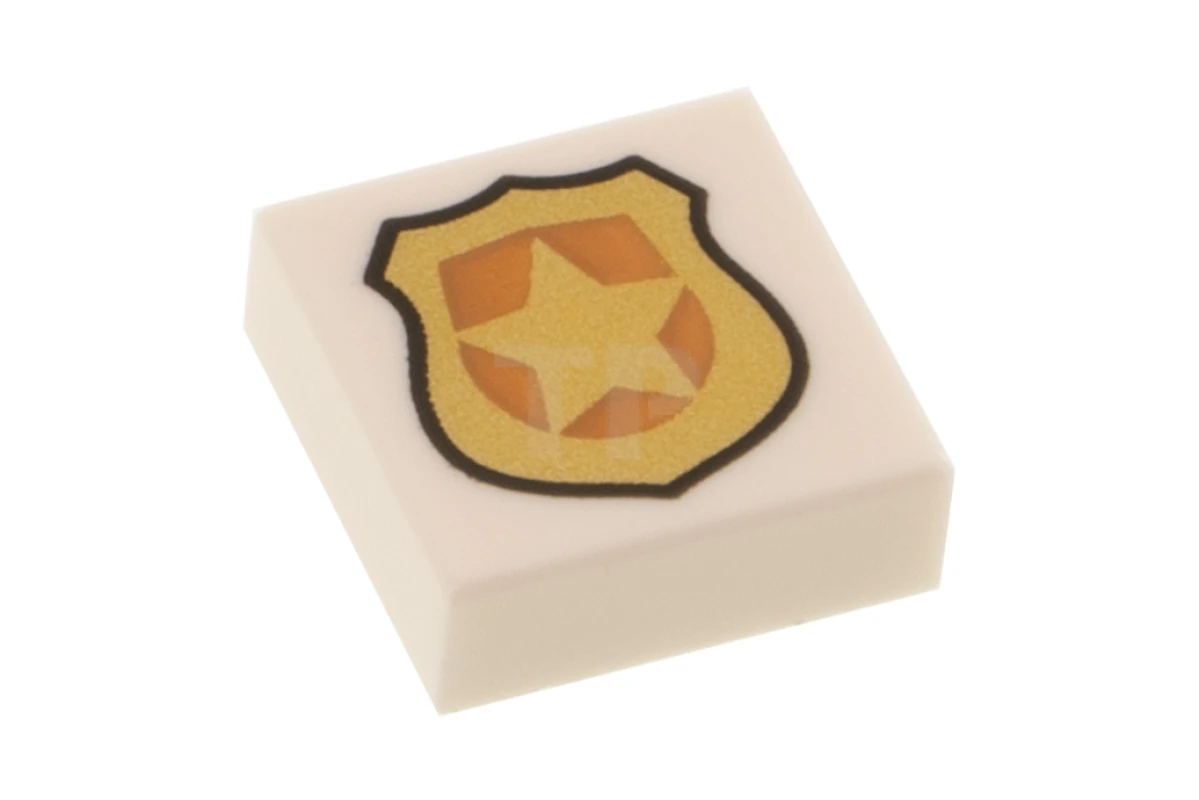 LEGO&reg; 6310224 - 3070pb170 - Tile 1 x 1 with Police Badge Pattern
