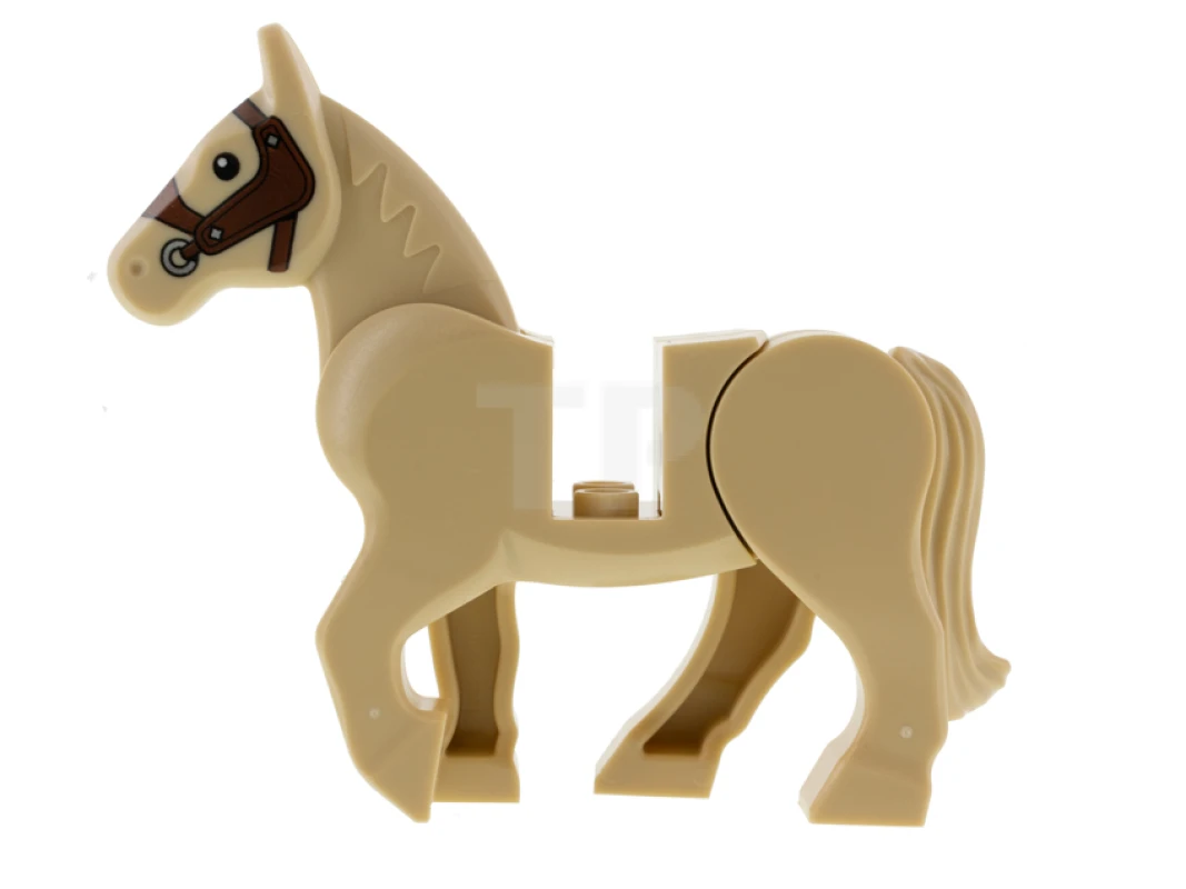 LEGO&reg; 6343565 - 10352c01pb07 - Cheval, jambes mobiles avec motif de bride