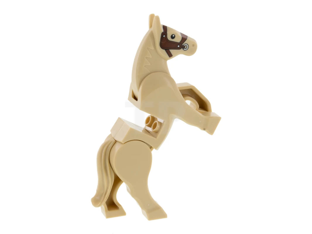 LEGO&reg; 6343565 - 10352c01pb07 - Cheval, jambes mobiles avec motif de bride