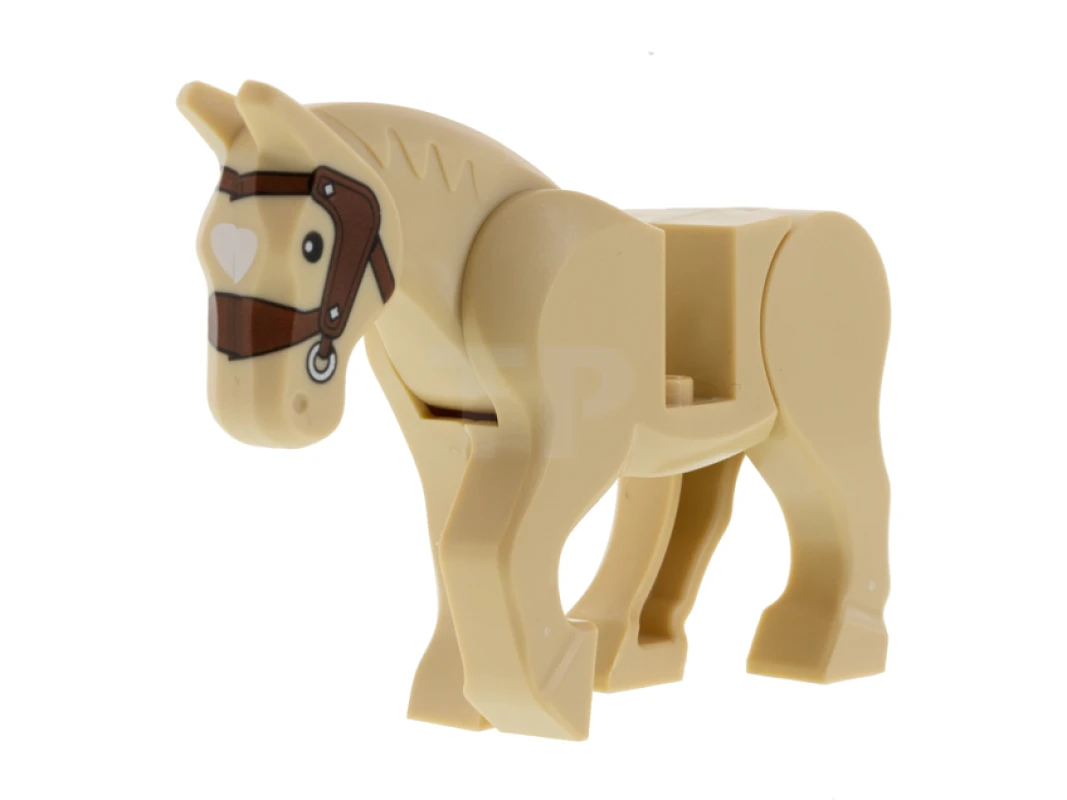 LEGO&reg; 6343565 - 10352c01pb07 - Cheval, jambes mobiles avec motif de bride