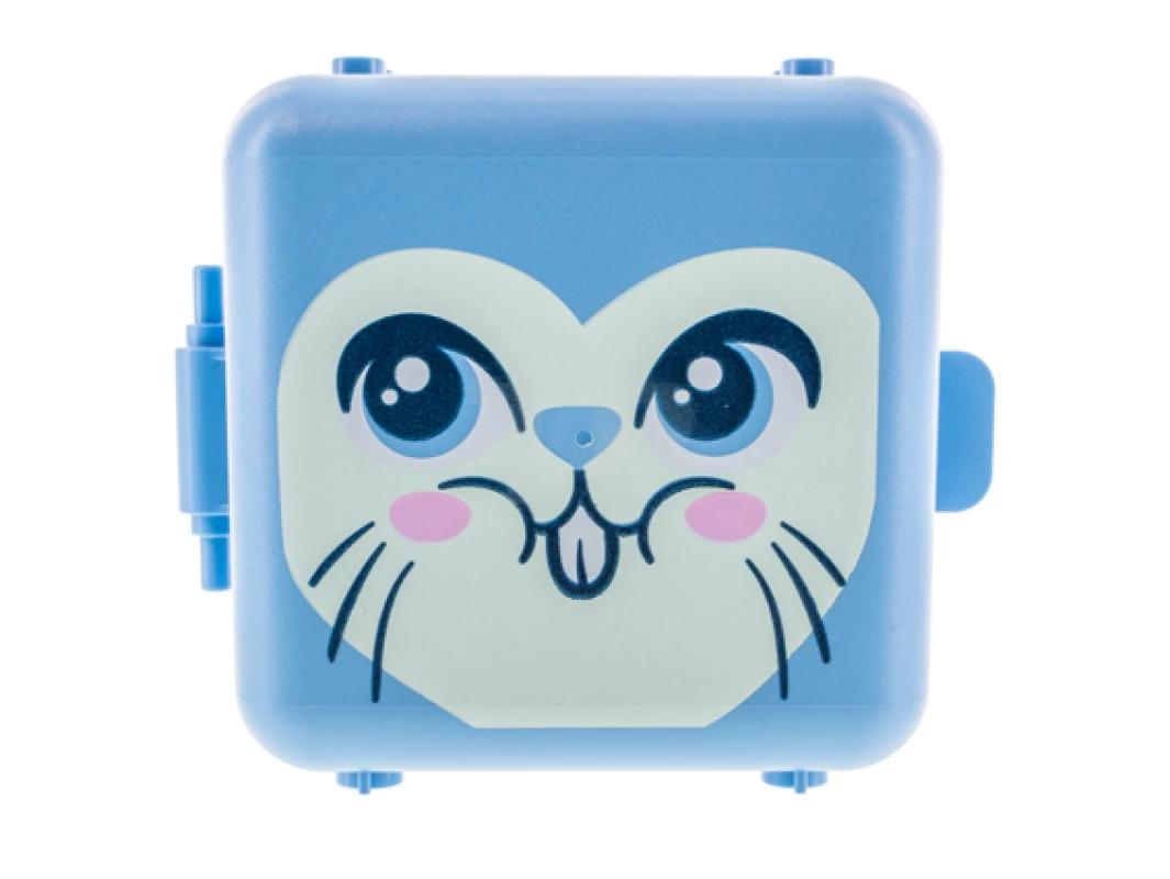 LEGO&reg; 6324856 - 64462pb05 - Container, doos 3 x 8 x 6 2/3 halve voorkant met konijnengezichtpatroon