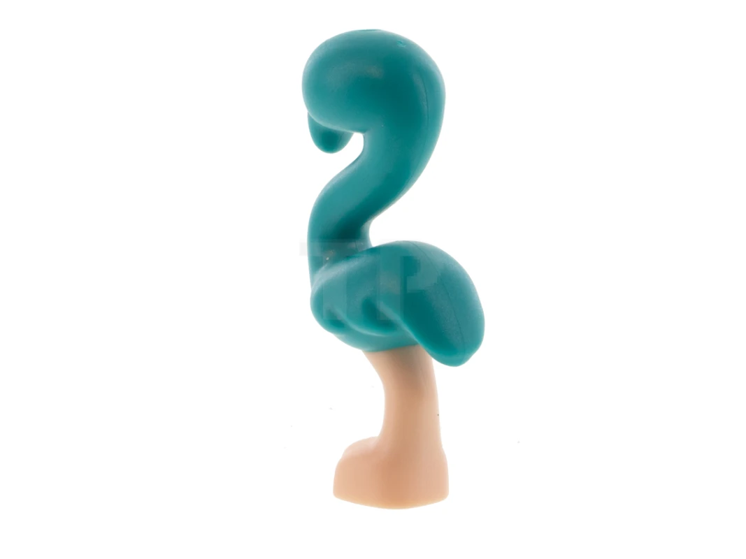 LEGO&reg; 6337598 - 67430pb09 - Uccello, Friends fenicottero con corpo turchese scuro, occhi neri e becco rosa metallizzato